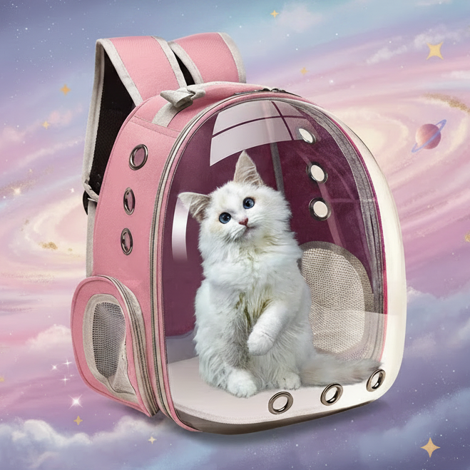 Rocket Cat Stardust Pink